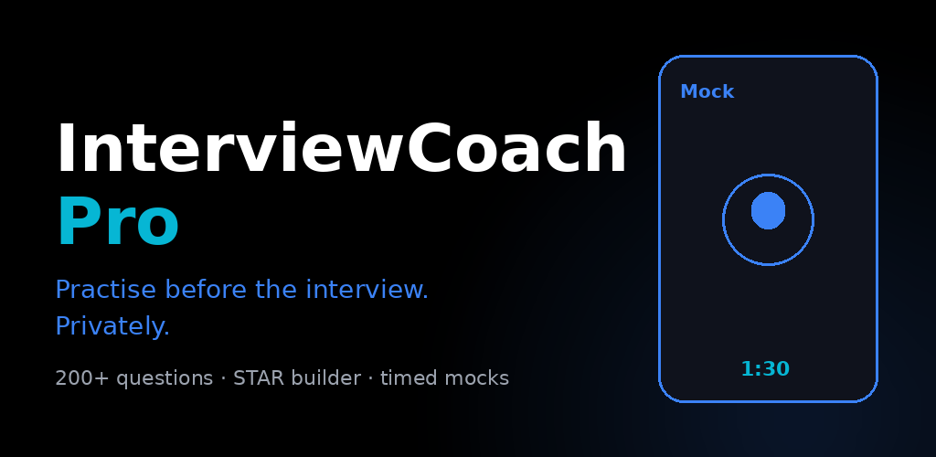 InterviewCoach Pro feature graphic