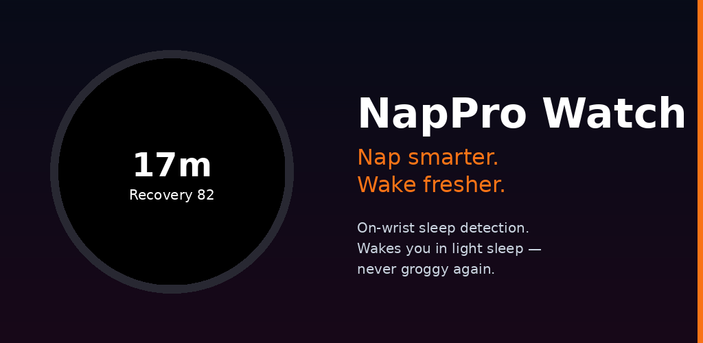 NapPro Watch feature graphic