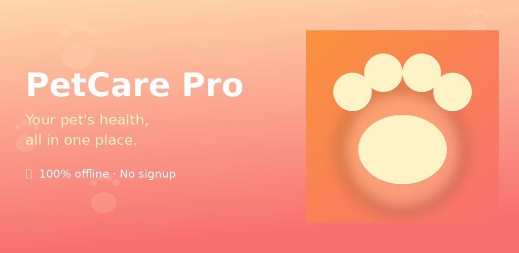 PetCare Pro feature graphic